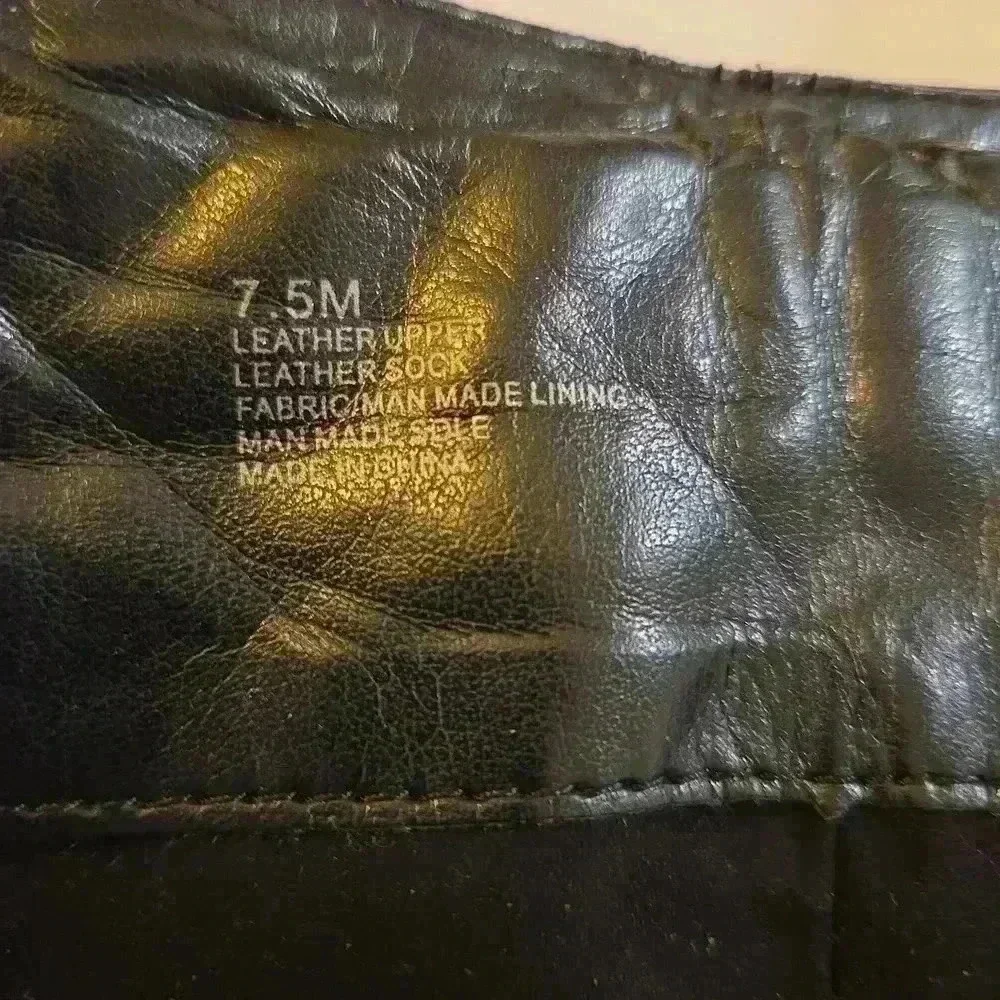 Antonio Melani Womens Tall Riding Boots Genuine Leather Black Size 7.5